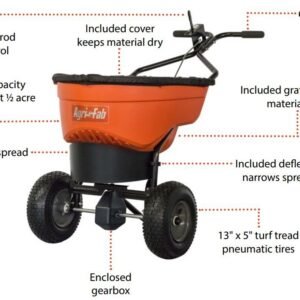 Alternative view of Agri-Fab 45-0548 59kg Pro Push Broadcast Salt & Ice Melt Spreader