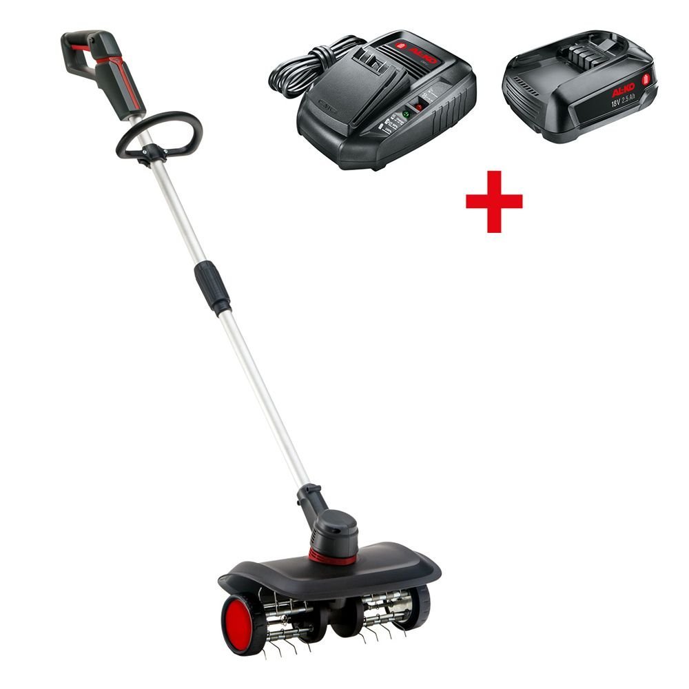 AL-KO AR 1835 18V Bosch Home & Garden Compatible Cordless Lawn Raker (with 2.5Ah Battery & Charger)