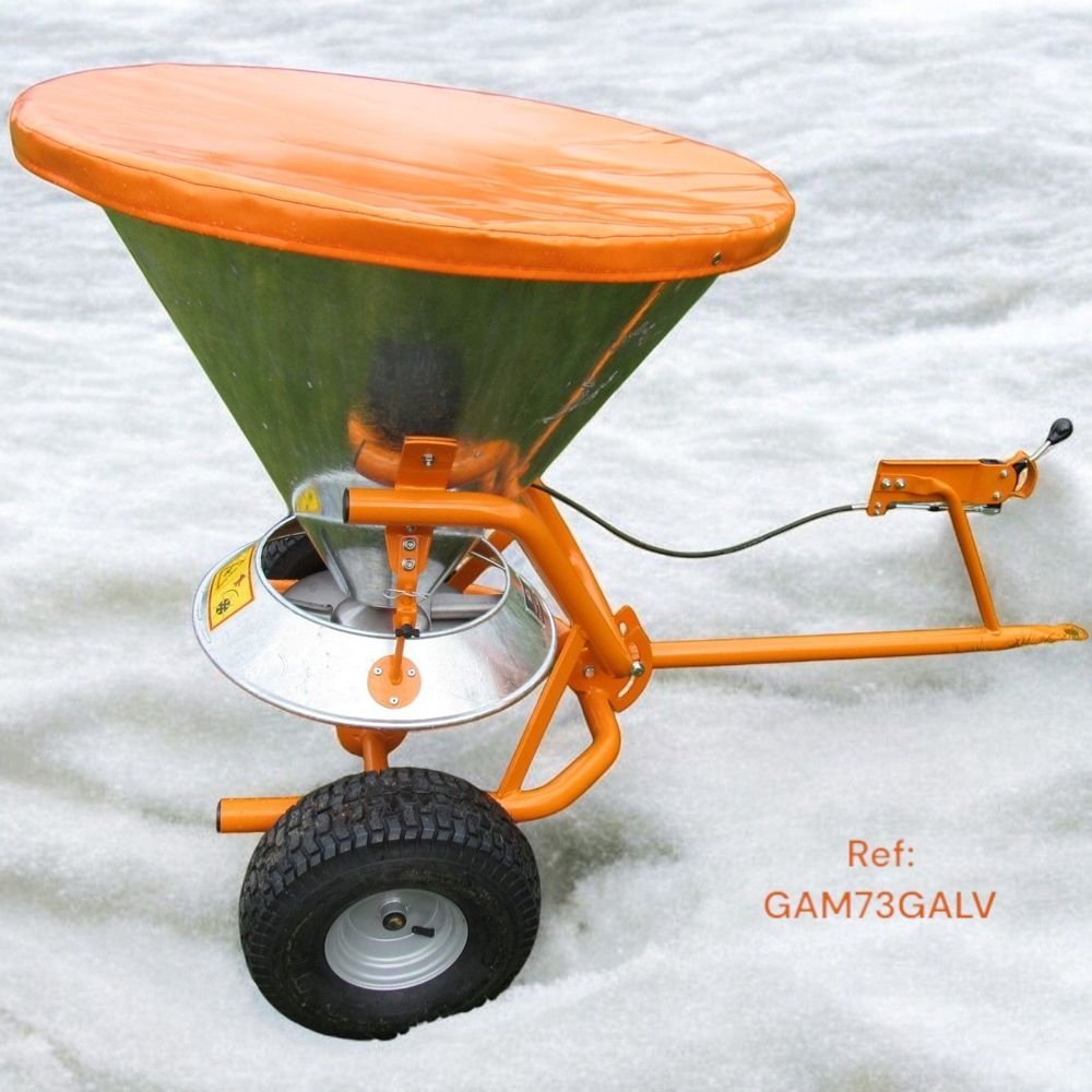 SCH GAM73GALV 73 Litre Galvanised Towed Salt Spreader