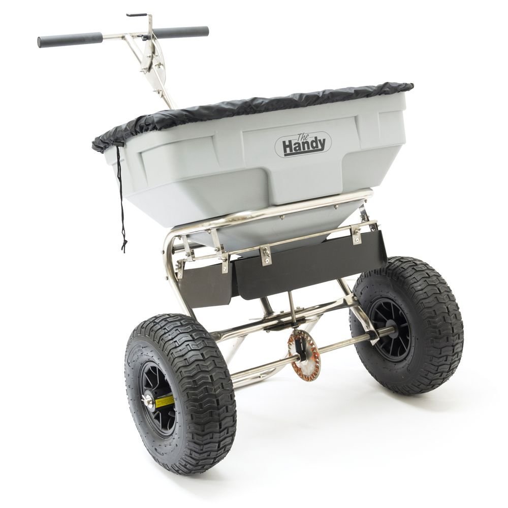 The Handy THSSALT 56.8kg Push Salt Spreader